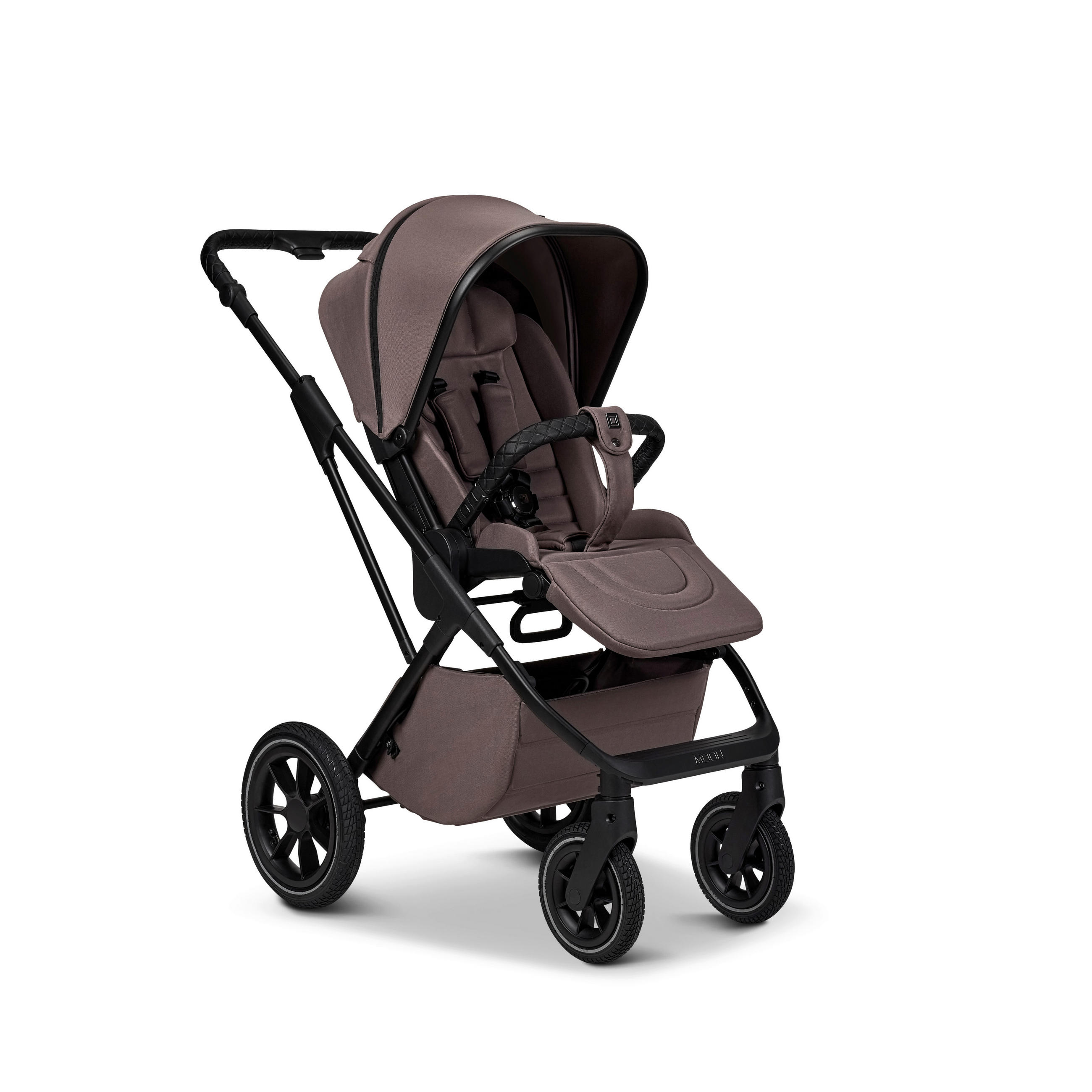 KOMBIKINDERWAGEN  Più  Tonka  - Graubraun/Schwarz, Basics, Textil (97/105/127cm) - Moon
