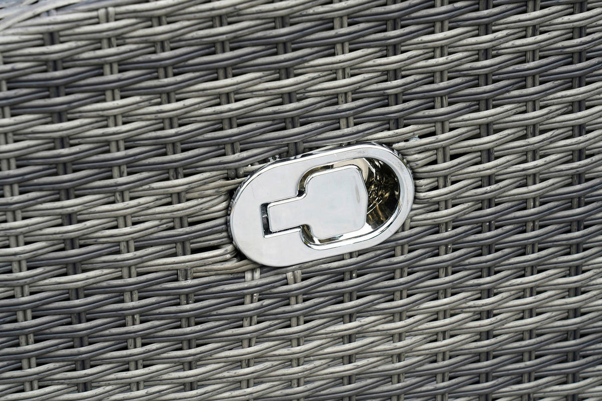 GARTENSET 13-teilig  - Grau, MODERN, Kunststoff/Textil - Gardenson