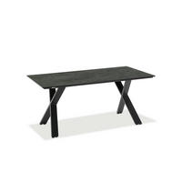 GARTENTISCH Kunststoff Anthrazit, Graphitfarben rechteckig  - Anthrazit/Graphitfarben, Design, Kunststoff/Metall (160/95/76cm)