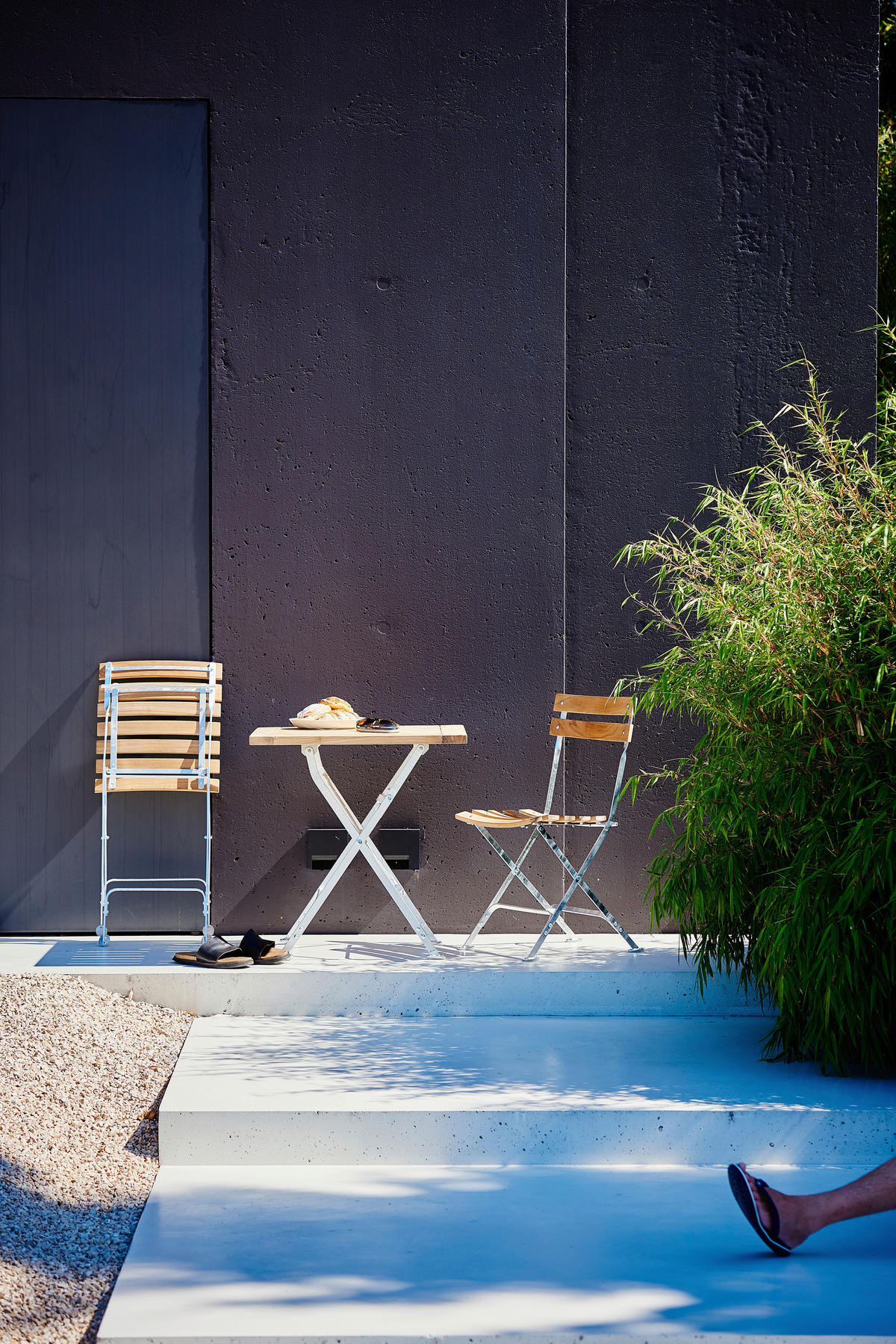 GARTENKLAPPSTUHL Teakholz Silberfarben, Teakfarben  - Silberfarben/Teakfarben, KONVENTIONELL, Holz/Metall (42/83/37cm) - Jan Kurtz