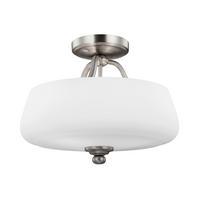 DECKENLEUCHTE  36.9/29.5 cm    - Nickelfarben, Basics, Glas/Metall (36.9/29.5cm) - Elstead Lighting