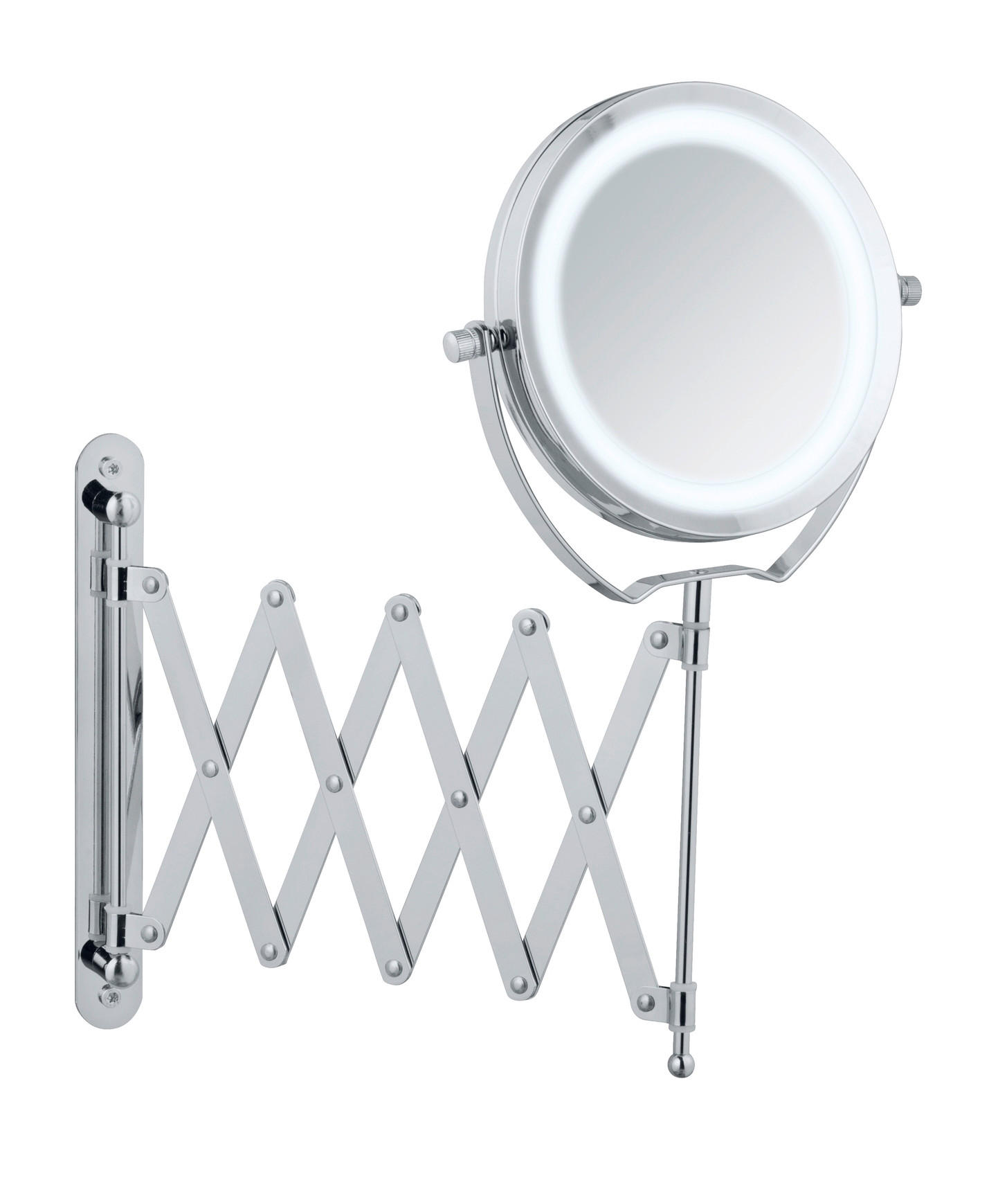 SCHMINKSPIEGEL  - Chromfarben, Basics, Glas/Metall (18,5/38,5/45cm) - Wenko