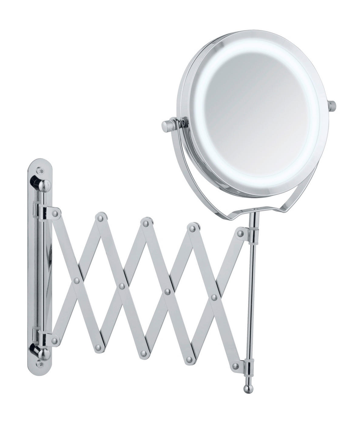 SCHMINKSPIEGEL  - Chromfarben, Basics, Glas/Metall (18,5/38,5/45cm) - Wenko