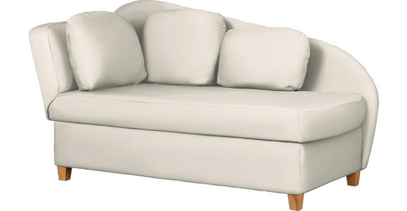 LIEGE  in Chenille, Flachgewebe Creme  - Creme, LIFESTYLE, Holz/Textil (85/97/180cm) - Novel