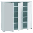 SCHUHSCHRANK Alice Springs  in 109,2/99,1/34,9 cm  - Hellgrau/Grau, MODERN, Holzwerkstoff (109,2/99,1/34,9cm) - Xora