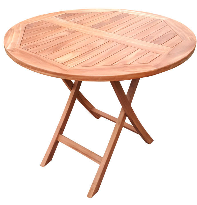 GARTENTISCH  - Teakfarben, Basics, Holz (90/75cm) - Gardenson