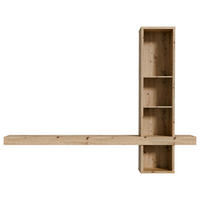 OTVORENA POLICA boja hrasta  - boja hrasta, Moderno, pločasti materijal (225/171,1/25,1cm)