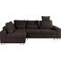 WOHNLANDSCHAFT Braun Webstoff - Braun, Design, Textil/Metall (188/260cm) - Hom`in WOHNLANDSCHAFT Braun Webstoff - Braun, Design, Textil/Metall (188/260cm) - Hom`in