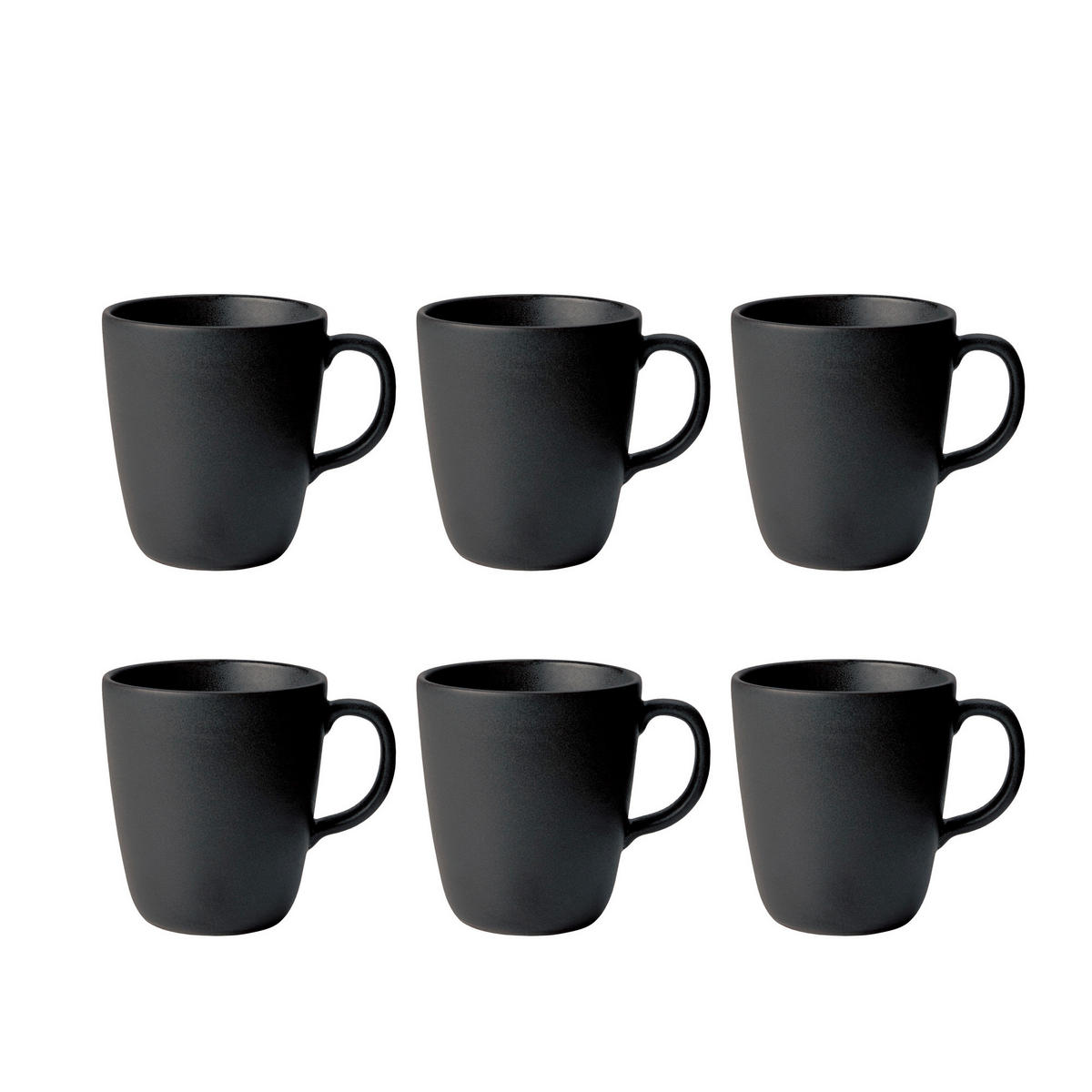 KAFFEEBECHER RAW Titanium Black 350 ml  - Schwarz Hochglanz, Basics, Keramik (350ml) - Aida