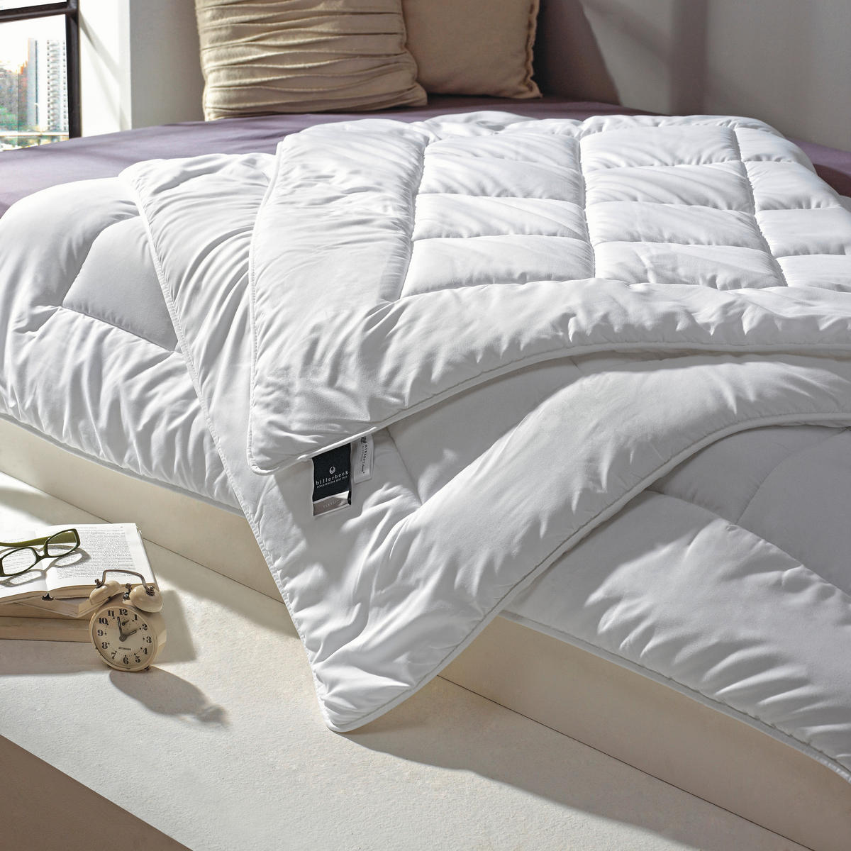 CELOLETNA PREŠITA ODEJA Classic Clean Uno 200/240 cm  - bela, Konvencionalno, tekstil (200/240cm) - Billerbeck