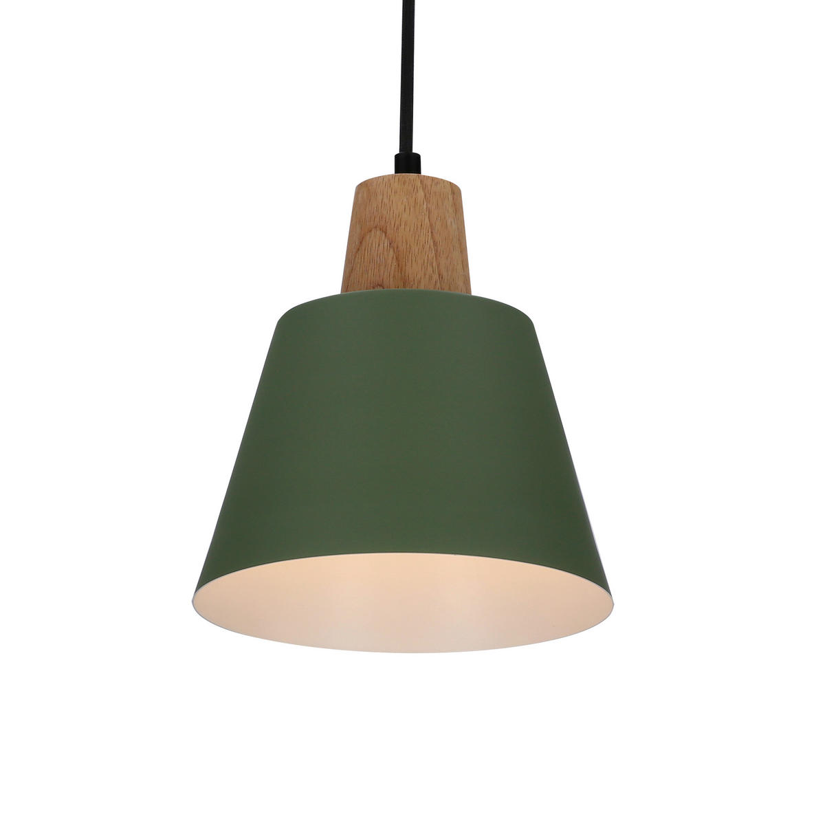 PENDELLEUCHTE 17/24/90 cm  - Dunkelgrün/Schwarz, Trend, Metall (17/24/90cm)