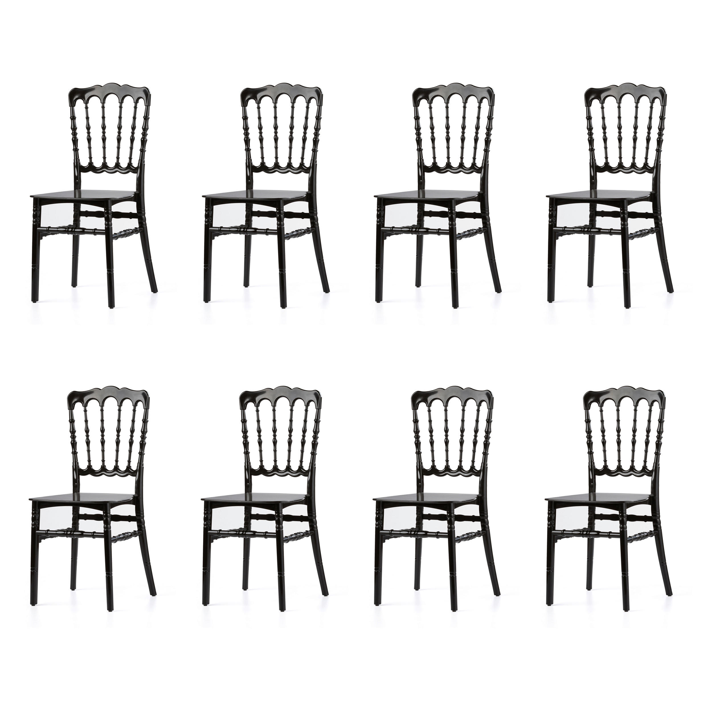 STAPELSESSEL Schwarz  - Schwarz, LIFESTYLE, Kunststoff (41/89,5/43cm)