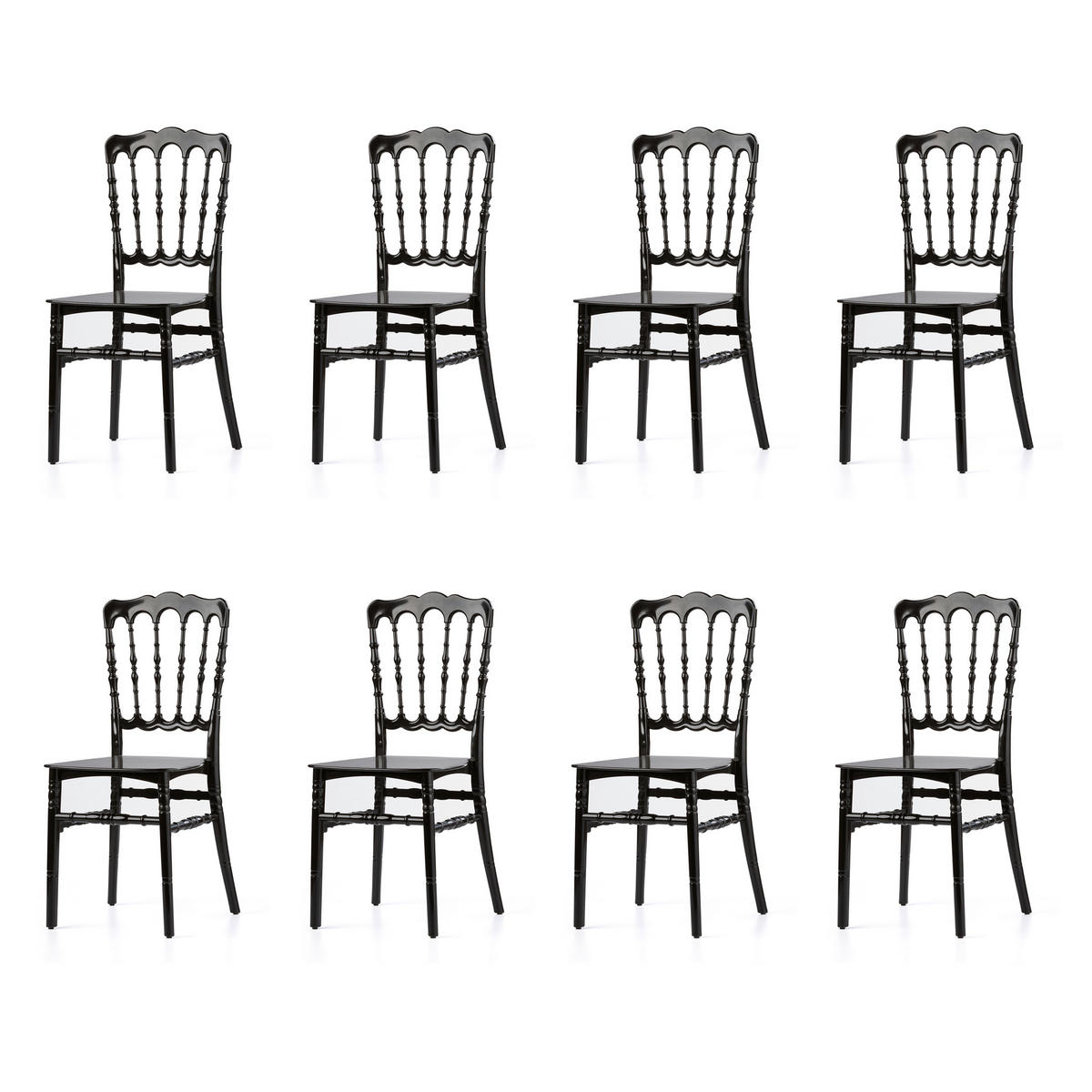 STAPELSESSEL Schwarz  - Schwarz, LIFESTYLE, Kunststoff (41/89,5/43cm)