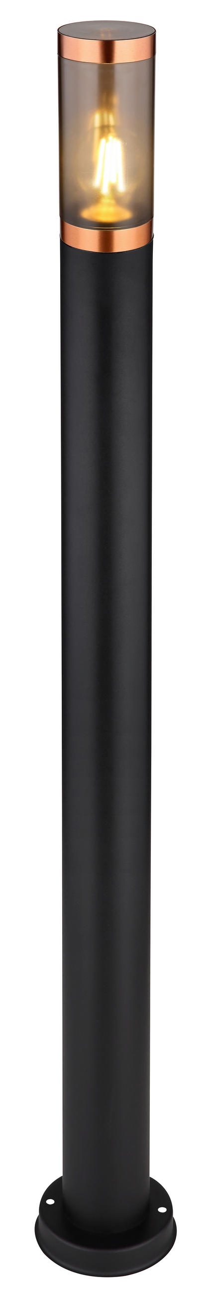 AUßENLEUCHTE 12,7/110 cm   - Schwarz/Grau, Design, Kunststoff/Metall (12,7/110cm) - Globo