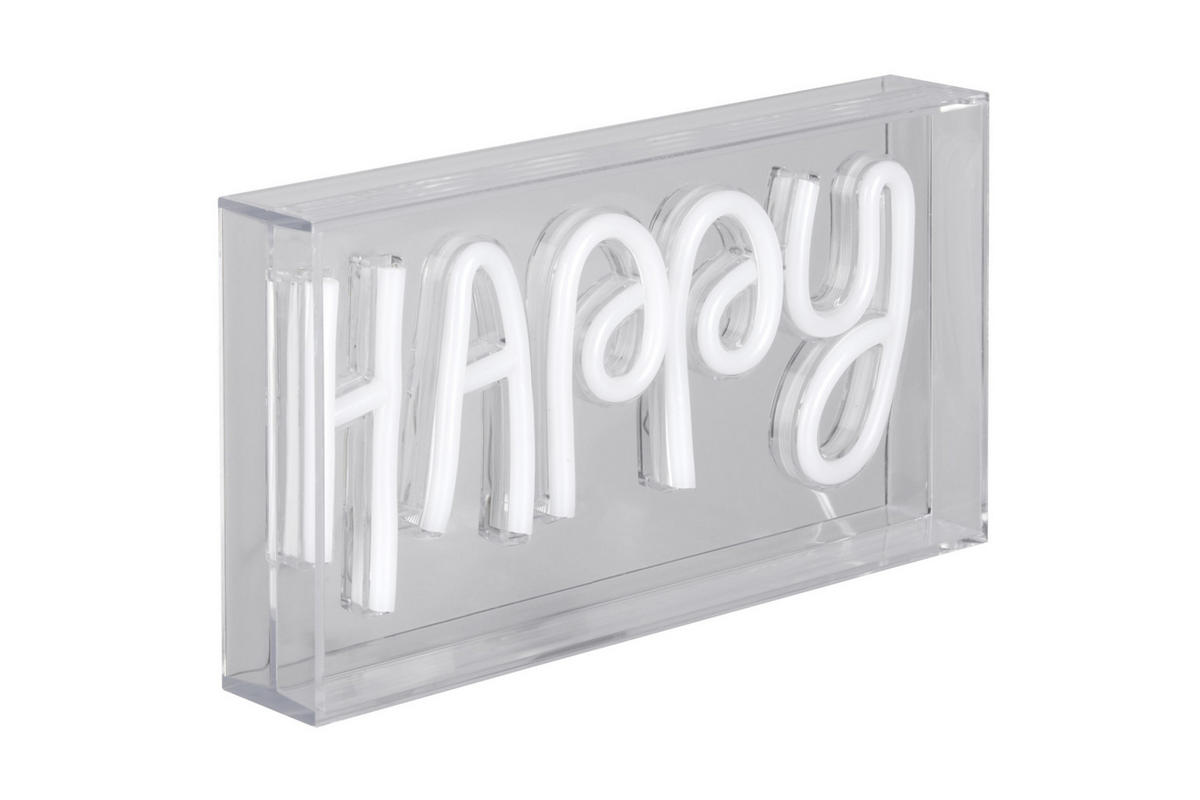 LED-DEKORATIONSLAMPA 23/4/12,7 cm   - vit/transparent, Lifestyle, plast (23/4/12,7cm) - Novel