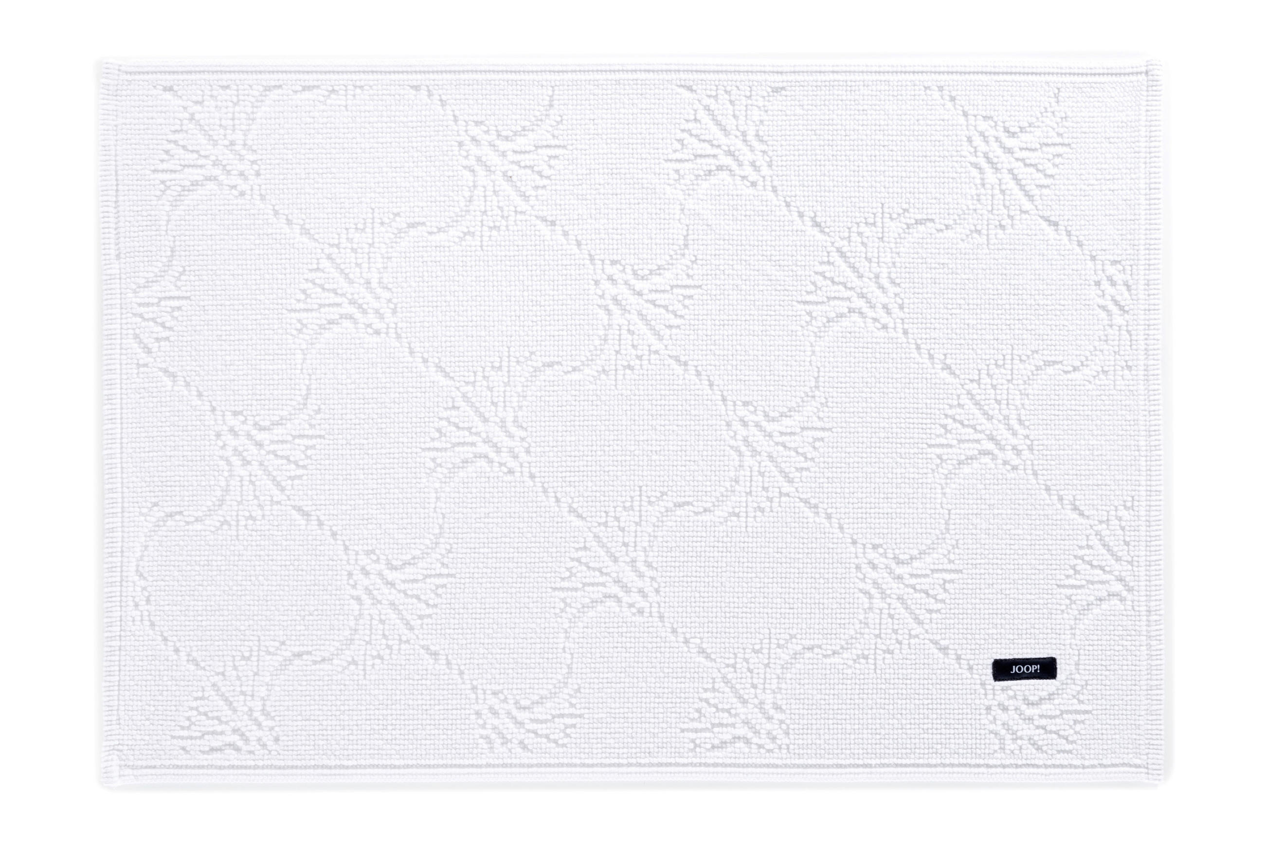 KOPALNIŠKA PREPROGA NEW CORNFLOWER bela 50/70 cm - bela, Design, tekstil (50/70cm) - Joop!