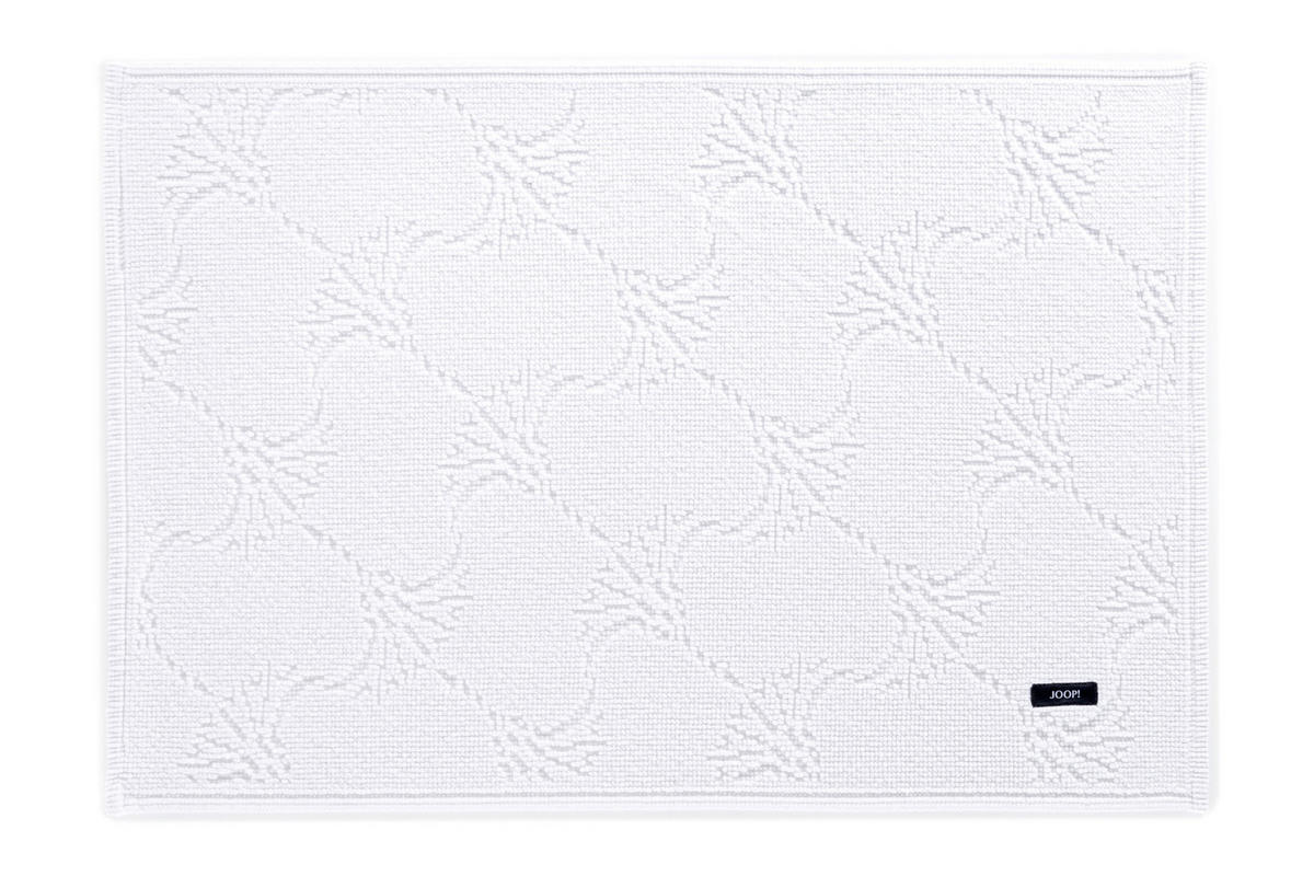 KOPALNIŠKA PREPROGA NEW CORNFLOWER  bela 50/70 cm  - bela, Design, tekstil (50/70cm) - Joop!