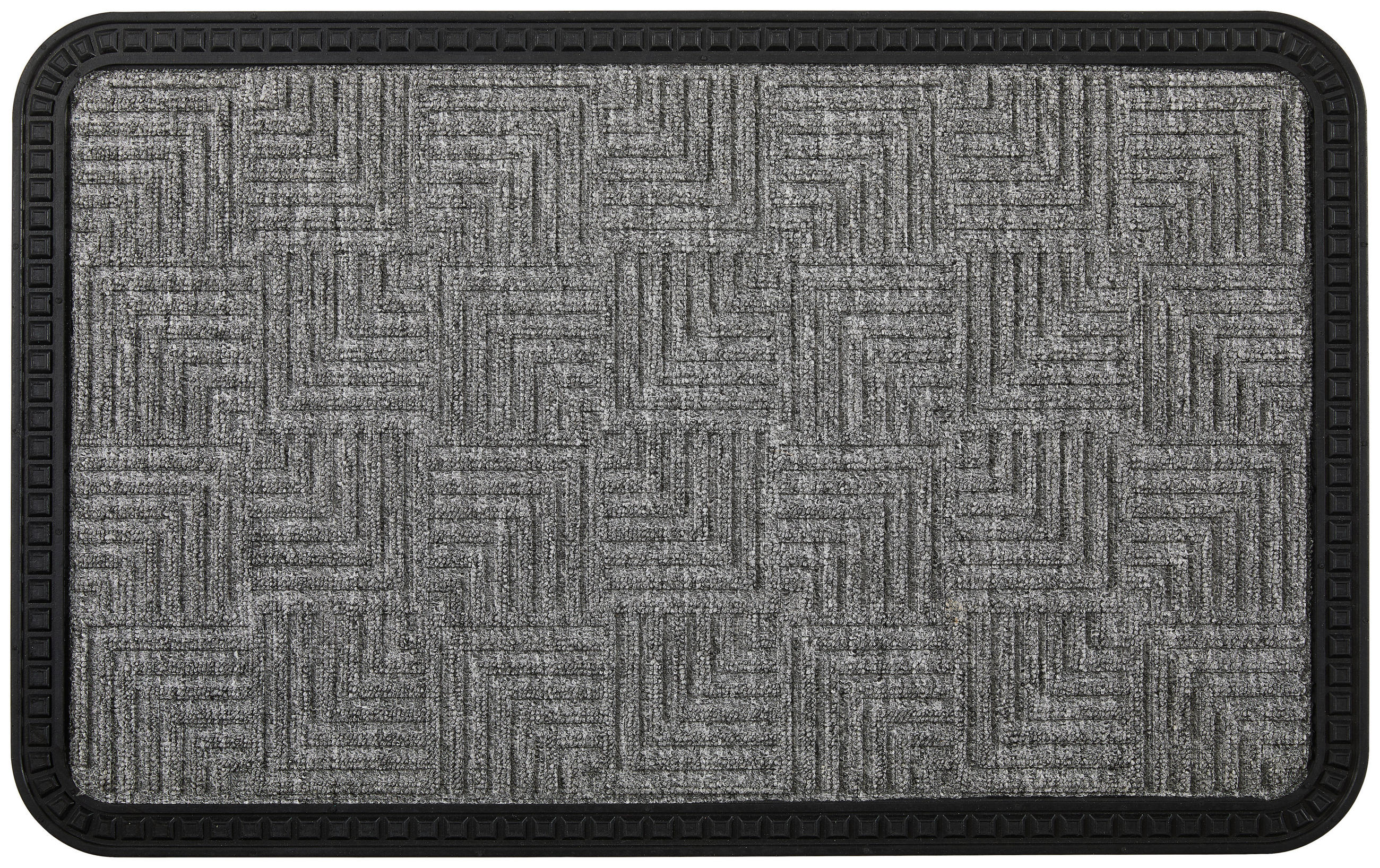 FUSSMATTE 50/80 cm Border Star  - Grau, KONVENTIONELL, Textil (50/80cm) - Esposa