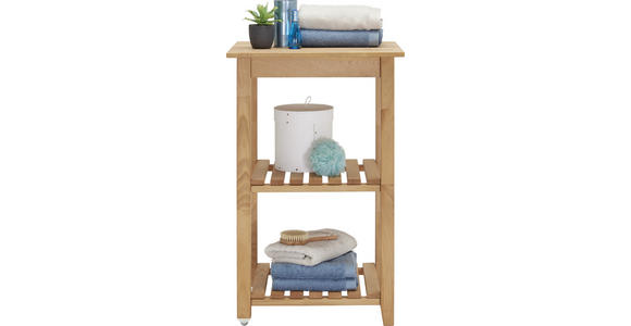 SERVIERWAGEN Buche massiv Buchefarben - Buchefarben, Trend, Holz/Kunststoff (53/85/46cm) - Carryhome
