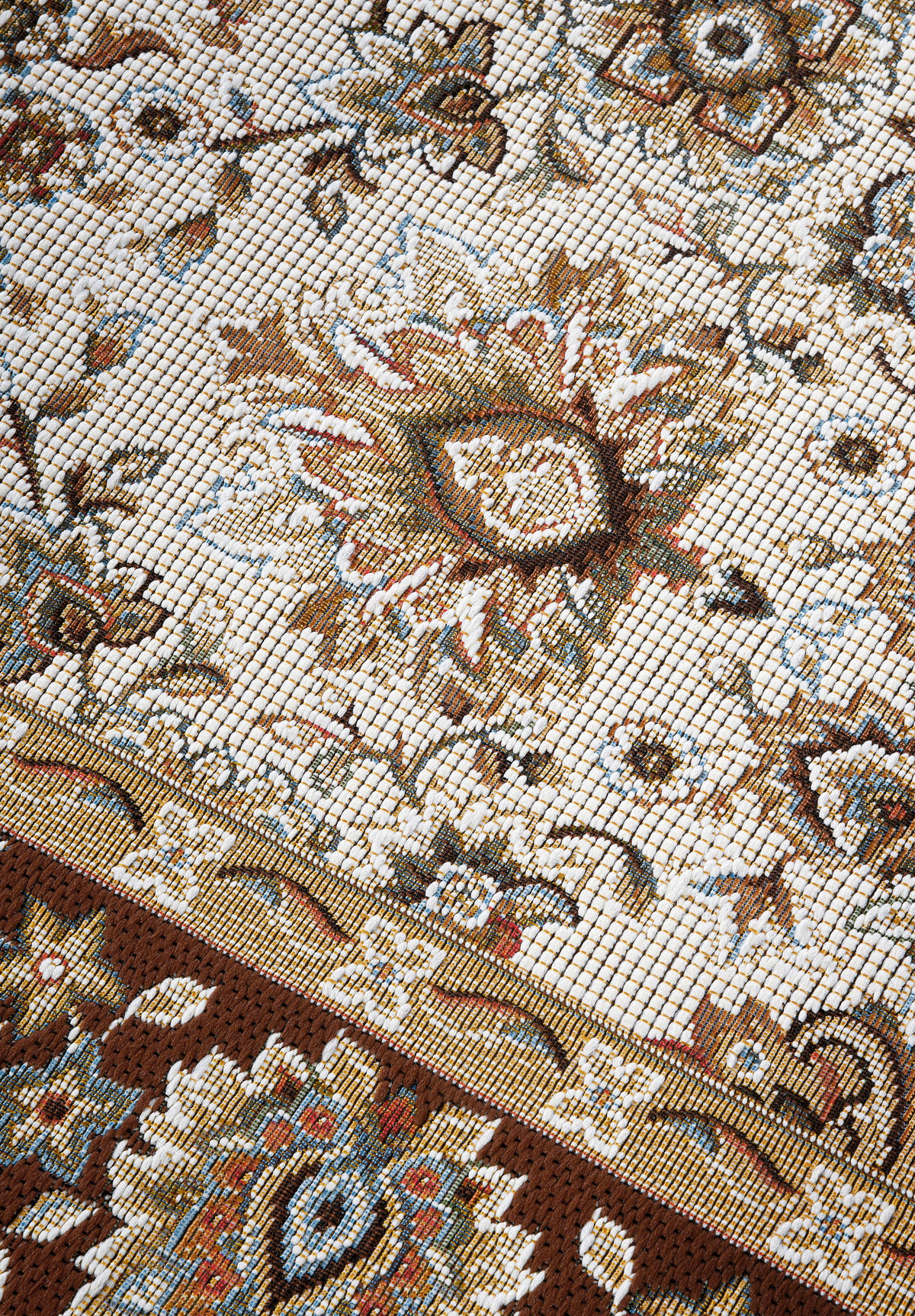 OUTDOORTEPPICH 200/285 cm Kollektion 1767 Creme, Rotbraun  - Rotbraun/Creme, Design, Kunststoff (200/285cm) - Villeroy & Boch