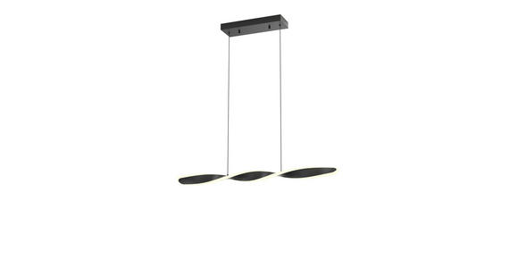 LED-HÄNGELEUCHTE 89/6/150 cm  - Schwarz, Design, Kunststoff/Metall (89/6/150cm) - Novel