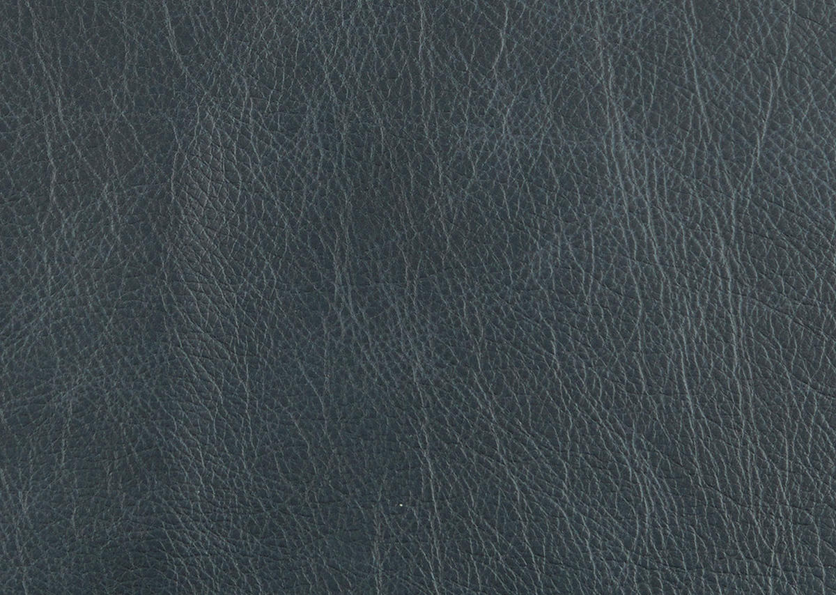 2,5-SITZER  in Echtleder Dunkelblau   - Schwarz/Dunkelblau, Design, Leder/Metall (204/83/97cm) - Schöner Wohnen