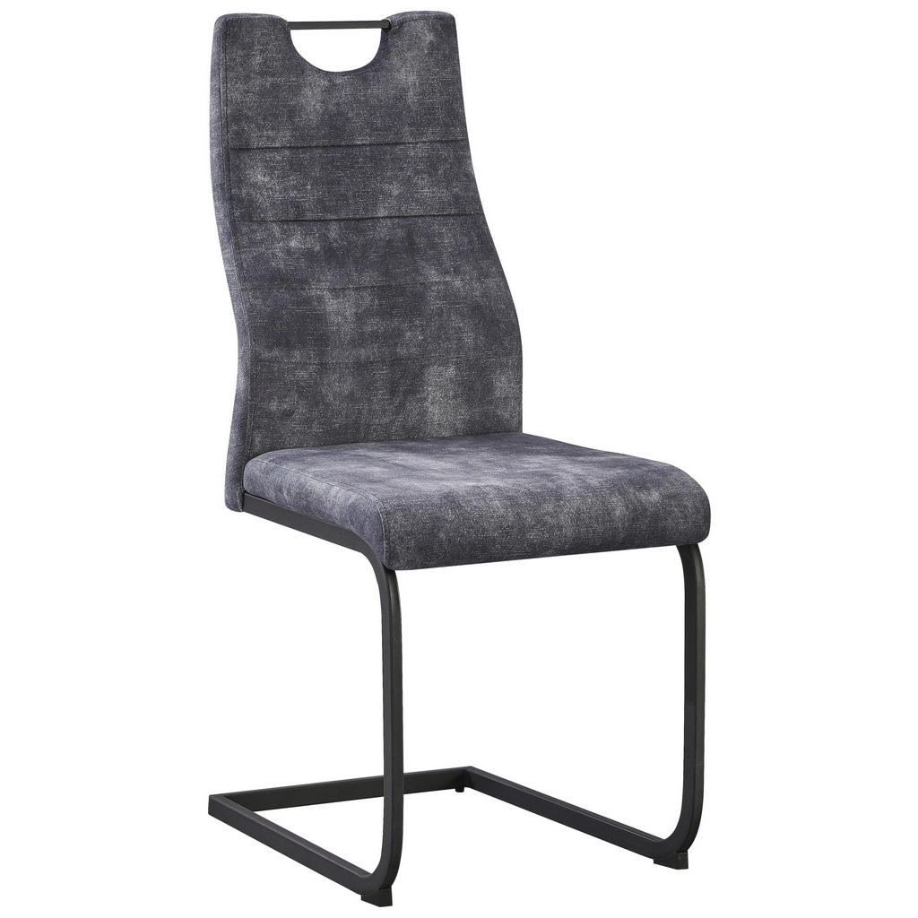 Schwingstuhl Melbourne Grau Gepolstert