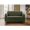 2-SITZER-SOFA in Bouclé Dunkelgrün  - Dunkelgrün/Schwarz, MODERN, Textil/Metall (140/76/90cm) - Livetastic