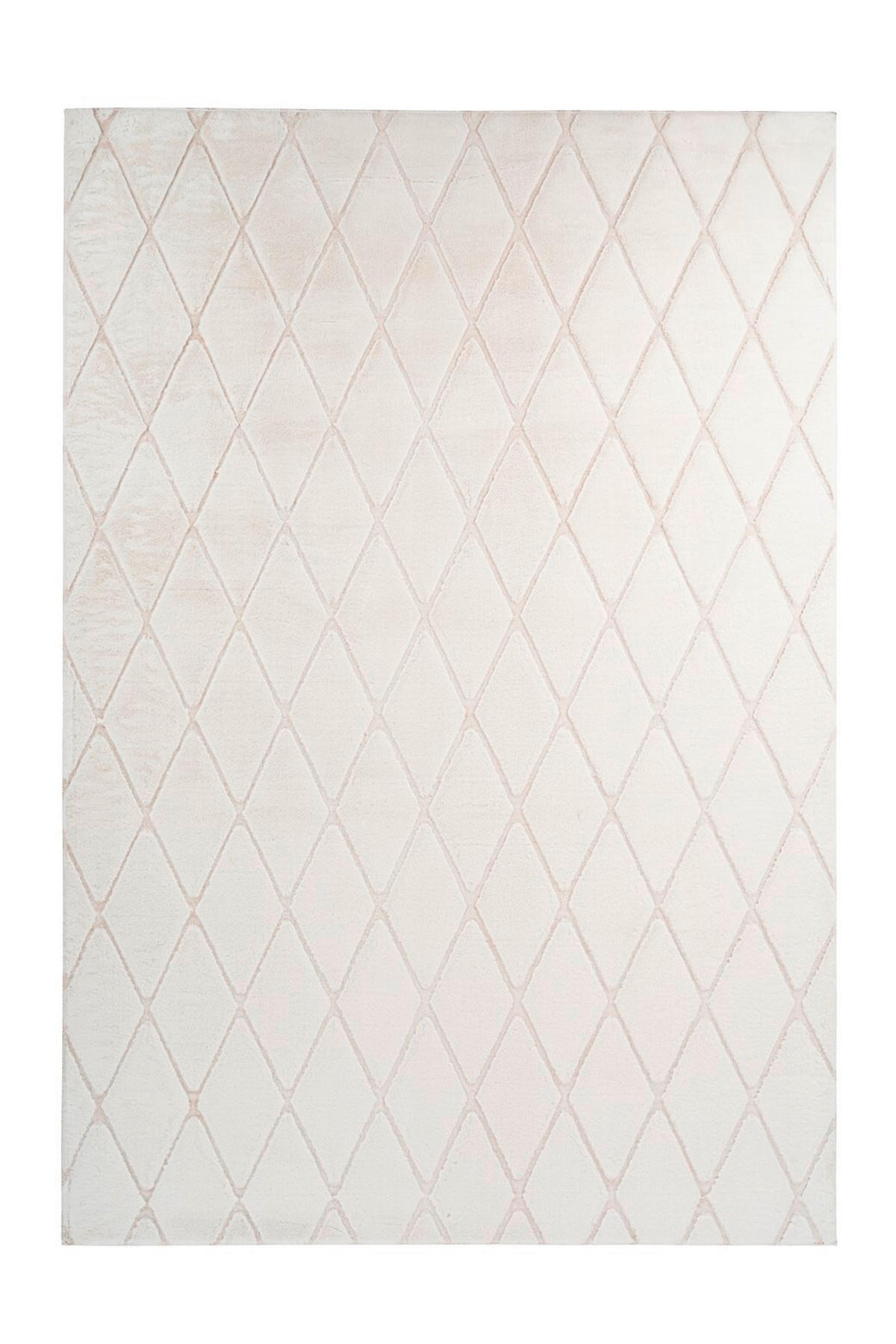 TEPPICH 160/230 cm Vivica 225 Weiß / Creme  - Creme/Weiß, KONVENTIONELL, Textil (160/230cm)