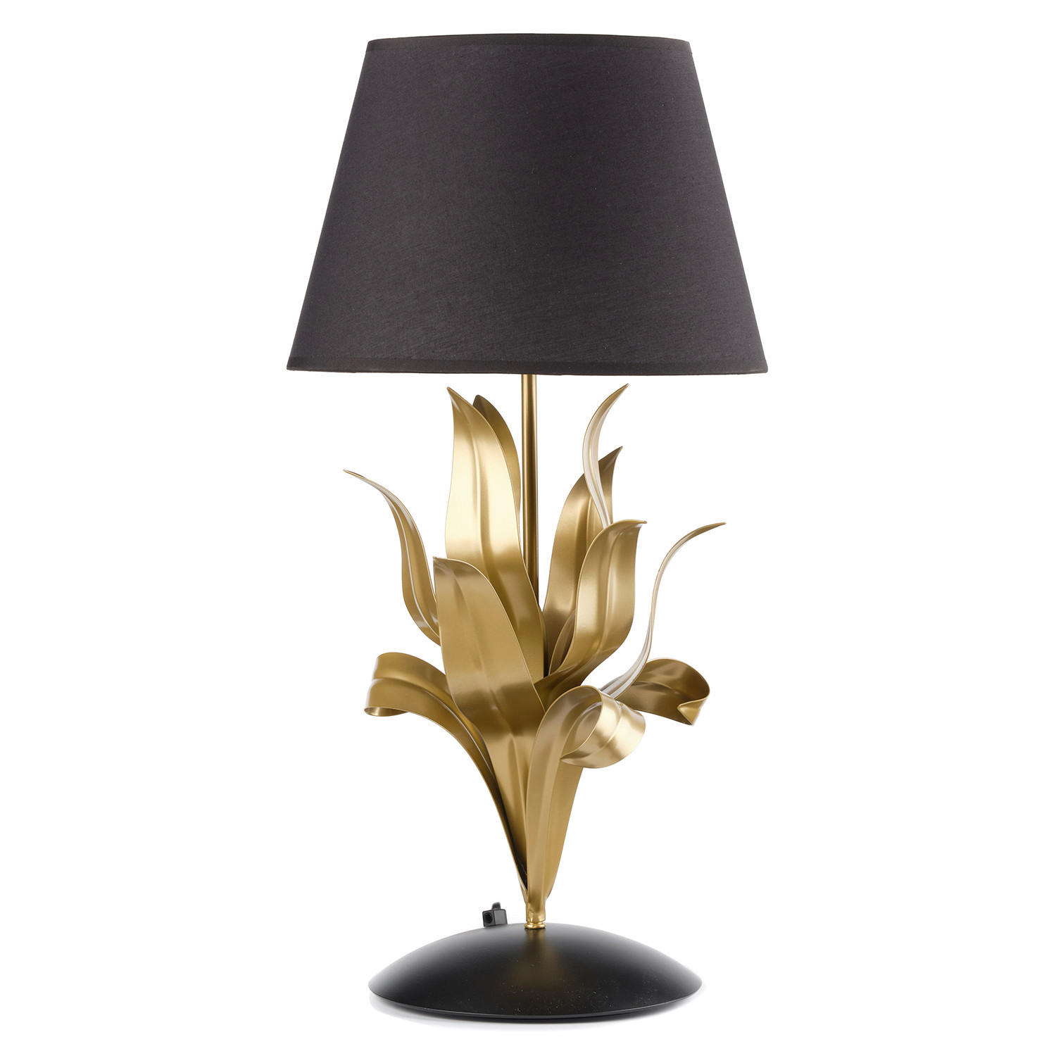 TISCHLEUCHTE 5039 DRUSILLA 30/20/60 cm   - Messingfarben/Schwarz, Basics, Kunststoff/Textil (30/20/60cm)