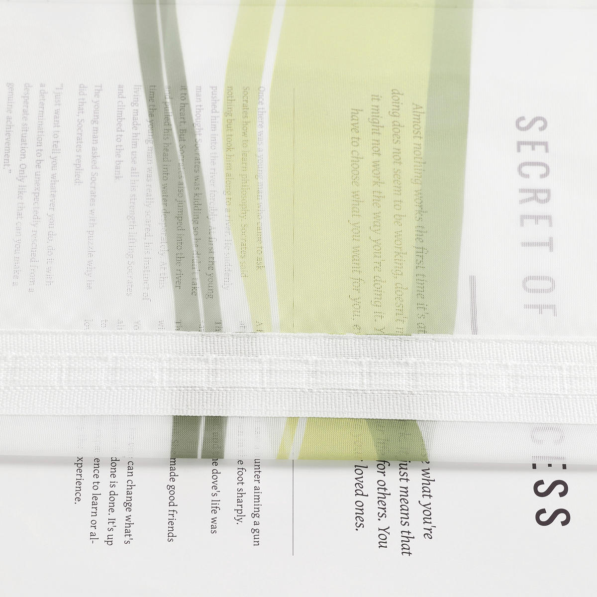 FERTIGVORHANG  transparent  140/175 cm   - Weiß/Grün, Basics, Textil (140/175cm) - Joyswahl