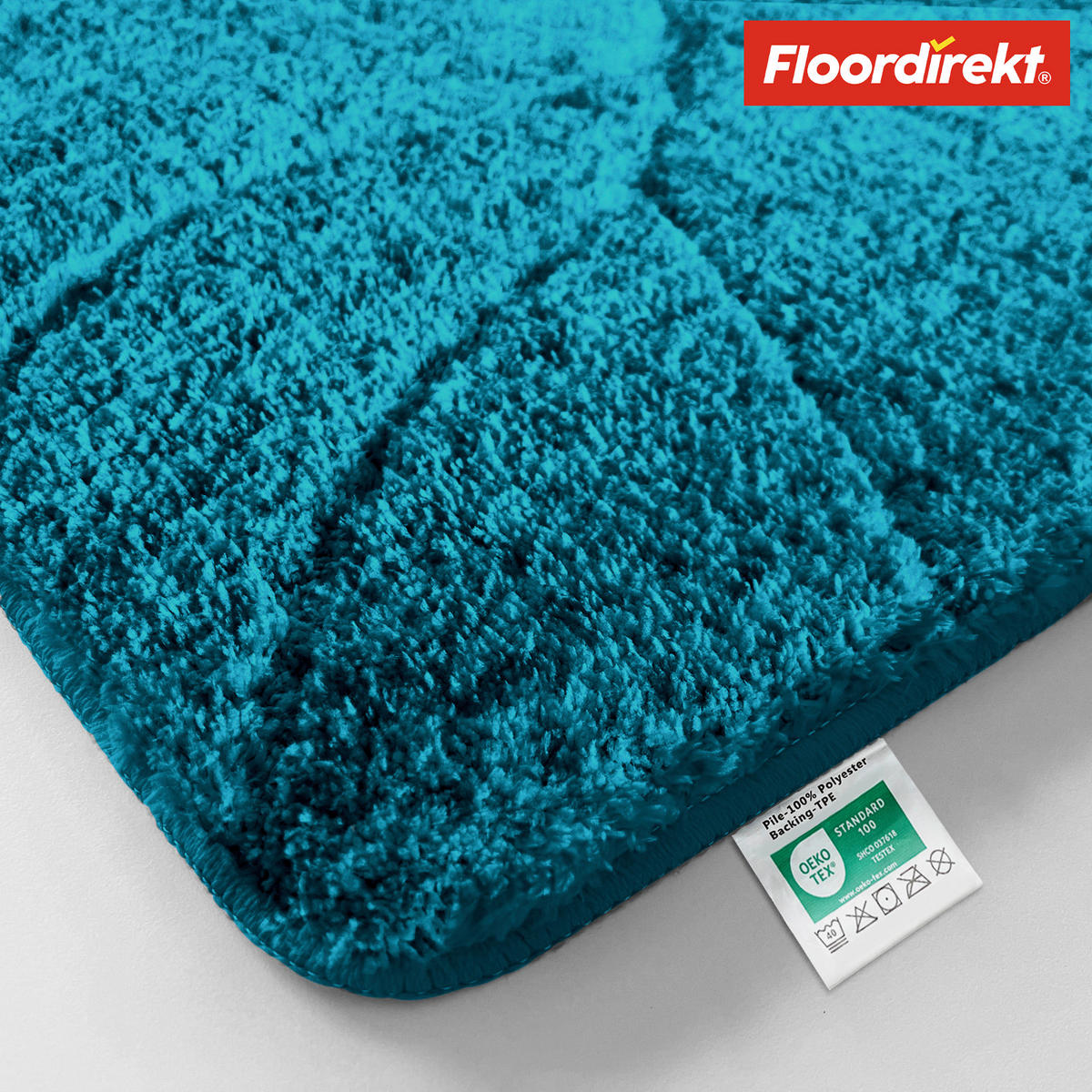 BADEMATTE Maris Türkis 50/80 cm  - Türkis, Basics, Kunststoff/Textil (50/80cm) - Floordirekt