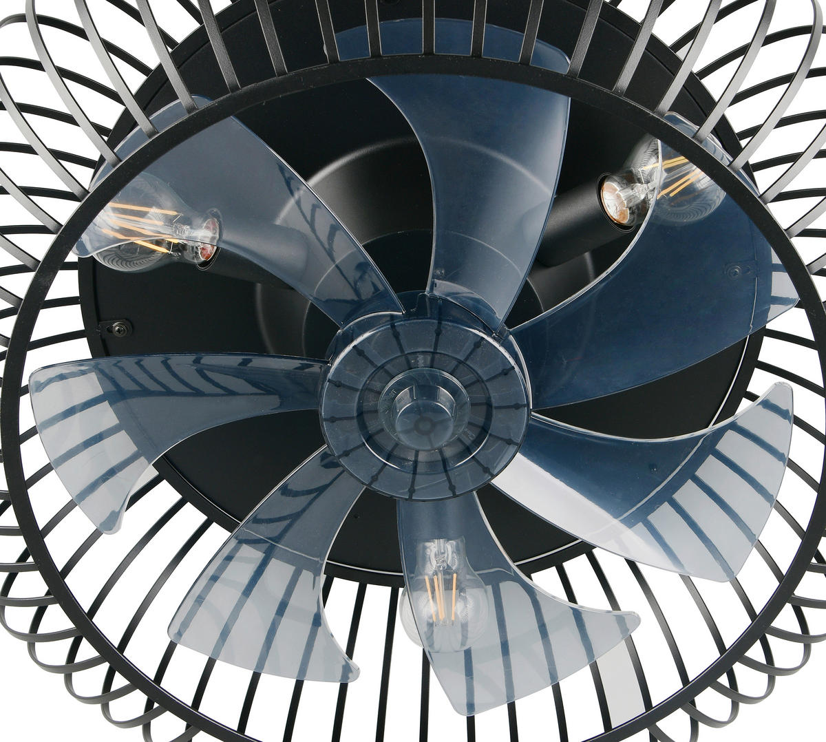 DECKENVENTILATOR - Schwarz, Design, Kunststoff/Metall (61/25.5cm)