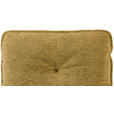 BARHOCKER Leinenoptik Gelb, Schwarz Eisen Sitzfläche 360° drehbar, Stoffauswahl  - Taupe/Gelb, Design, Textil/Metall (58/103-123/61cm) - Novel
