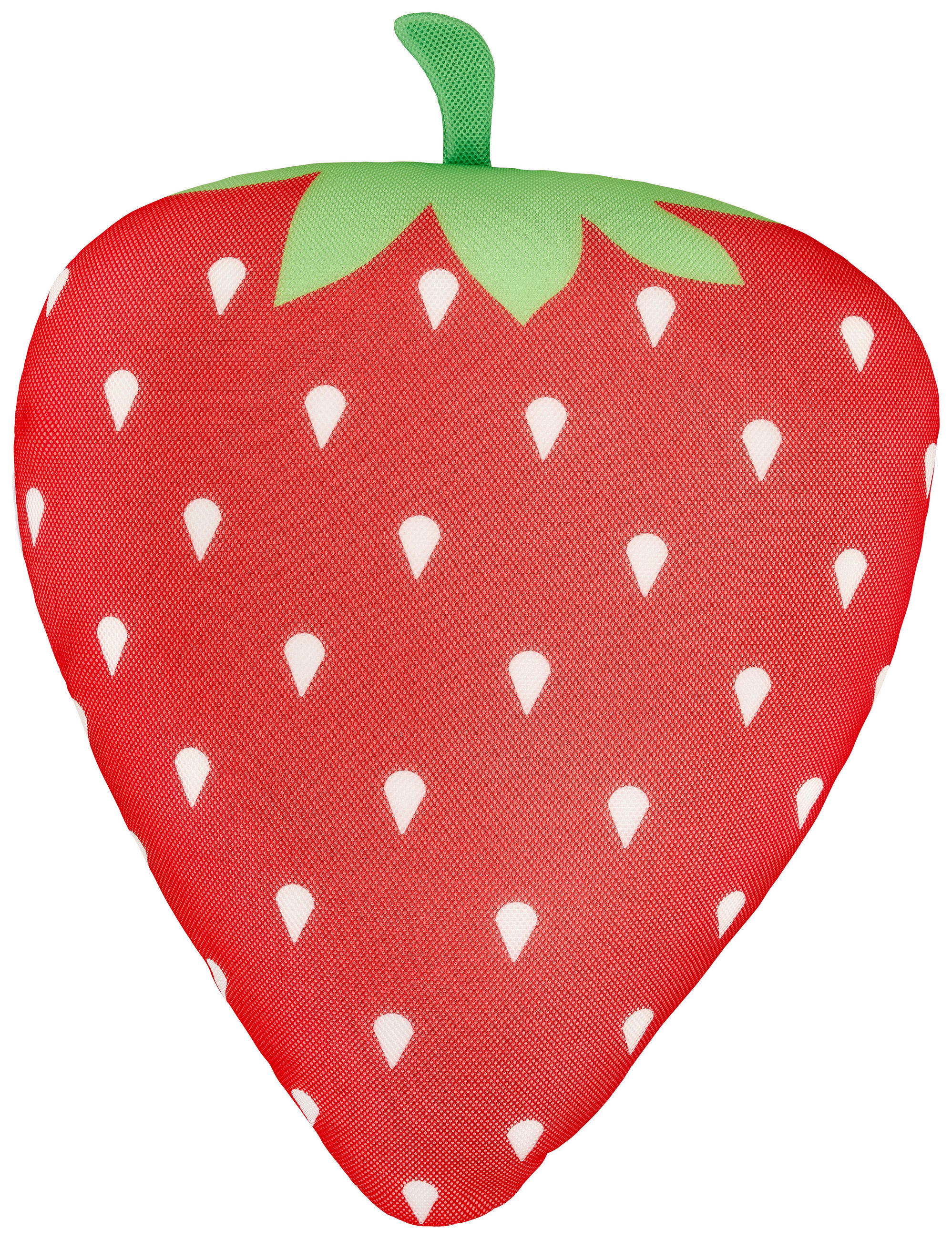 Schwimmkissen Erdbeere Textil Rot/Grün/Weiß mit Zip