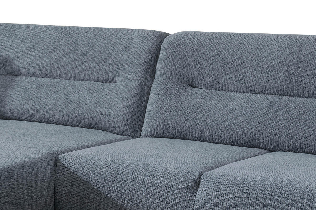 ECKSOFA in Chenille Hellblau  166/290 cm  - Wildeiche/Hellblau, MODERN, Holz/Textil (166/290cm) - MID.YOU