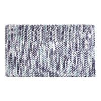 BADEMATTE Grau, Türkis 70/120 cm  - Türkis/Grau, KONVENTIONELL, Kunststoff/Textil (70/120cm) - Grund
