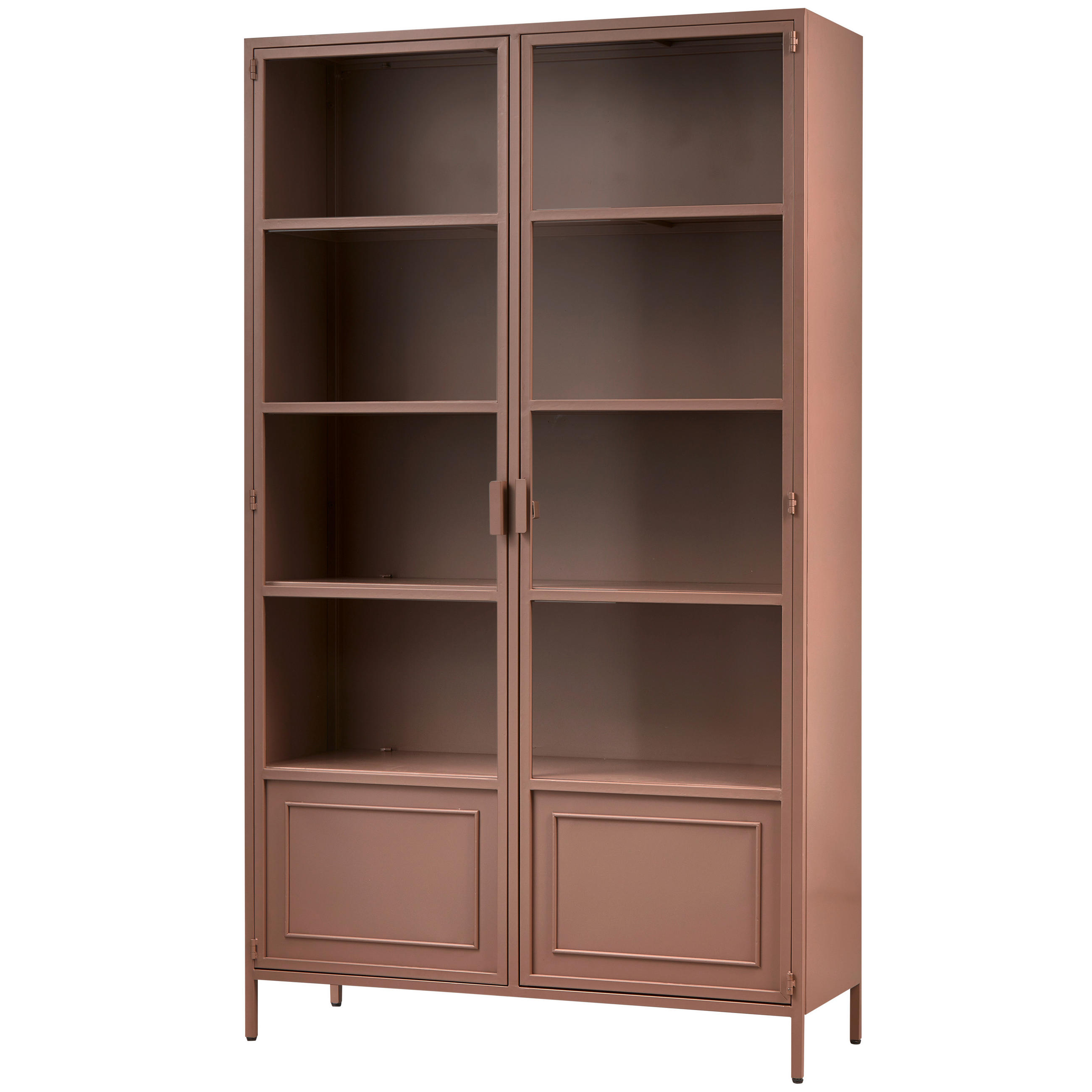 VITRINE in Braun  - Braun, Design, Glas/Metall (110/189/43cm) - Livetastic