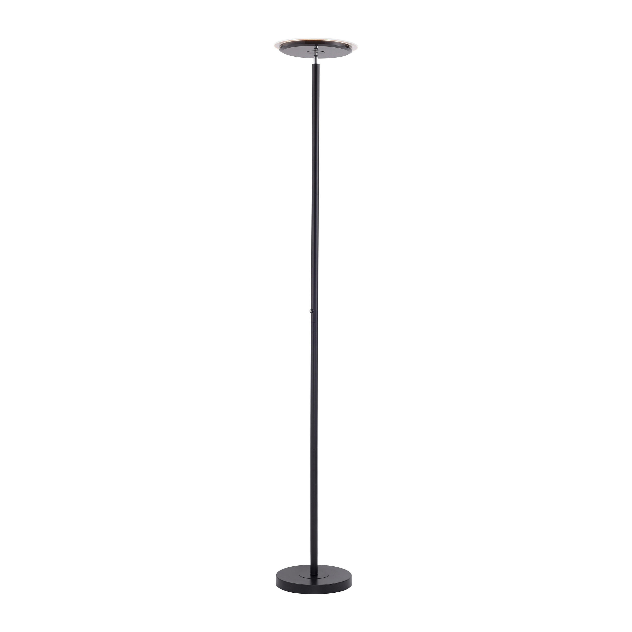 Just Light Led-Deckenfluter Schwarz 30x181x30 cm