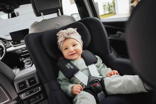 REBOARDER-KINDERSITZ Dualfix 5Z inkl. Vario Base 5Z  - Schwarz, Basics, Textil - Britax Römer