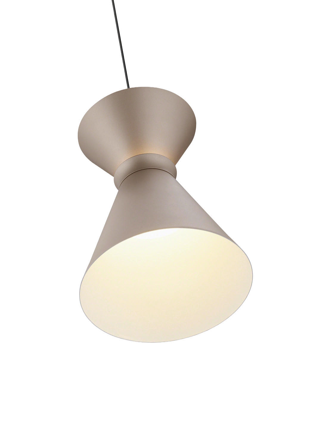 LED-HÄNGELEUCHTE 15/210 cm  - Cappuccino, Design, Kunststoff/Metall (15/210cm) - Helestra