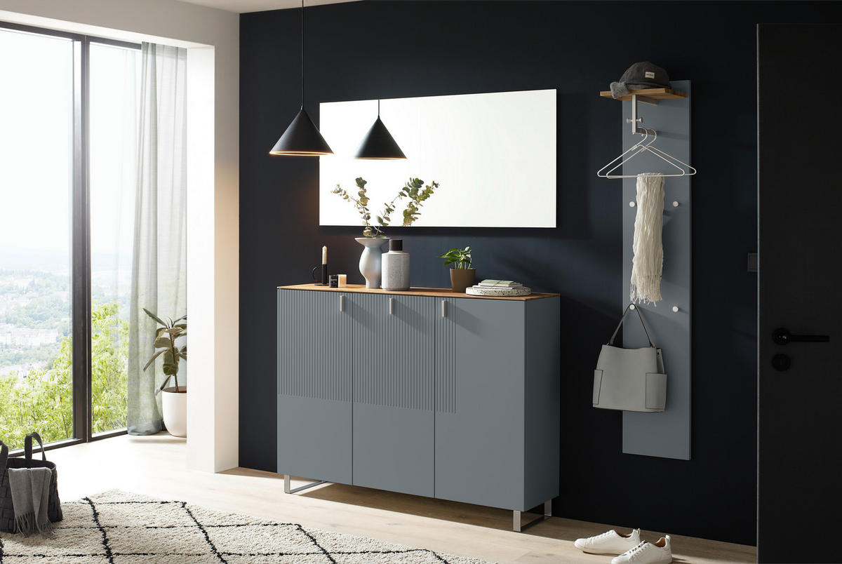 GARDEROBENPANEEL  in 31/165/29 cm  - Eichefarben/Grau, Design, Holz/Holzwerkstoff (31/165/29cm) - Dieter Knoll