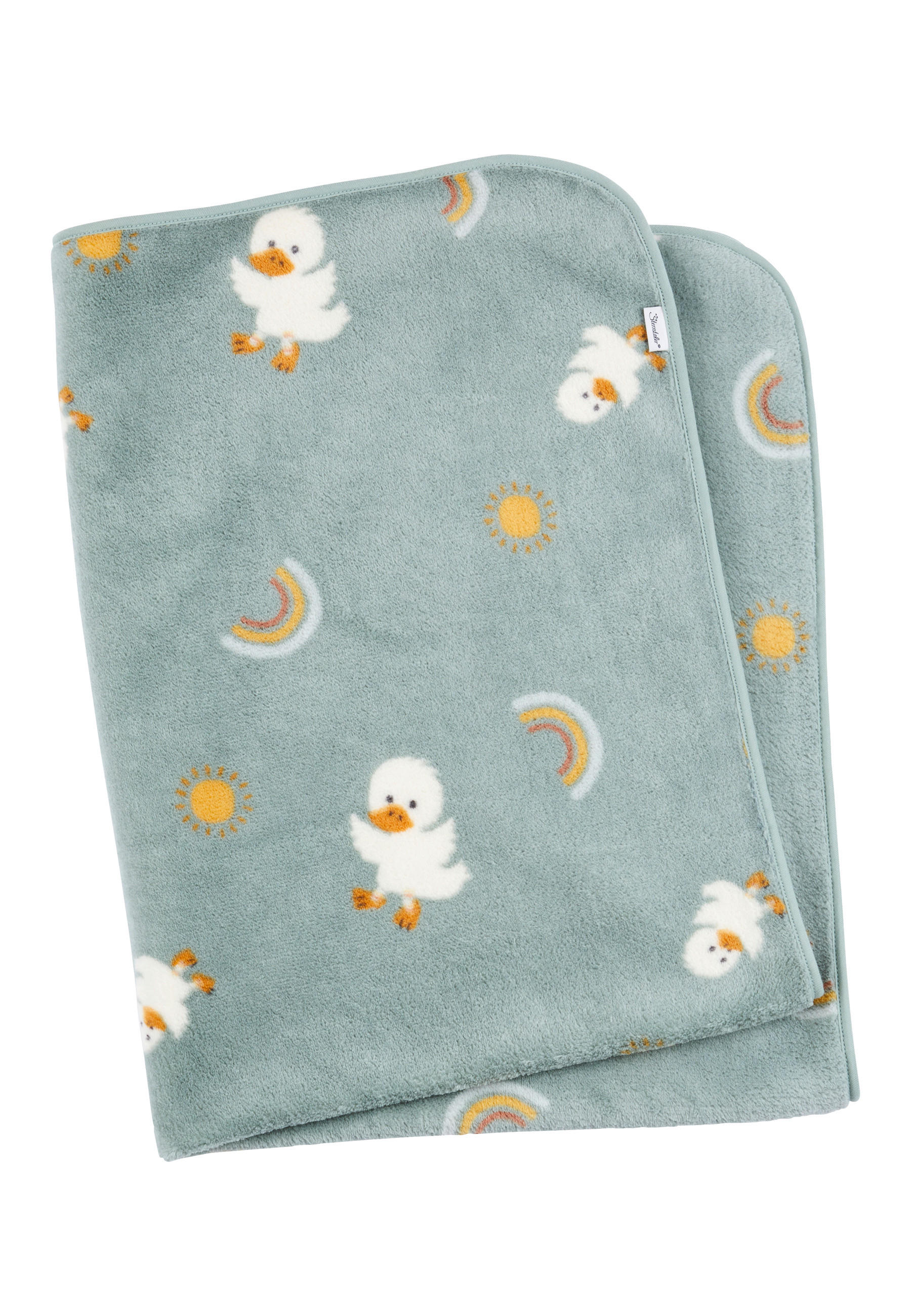 SCHMUSEDECKE EDDA - Grün, Basics, Textil (100/75/1cm) - Sterntaler