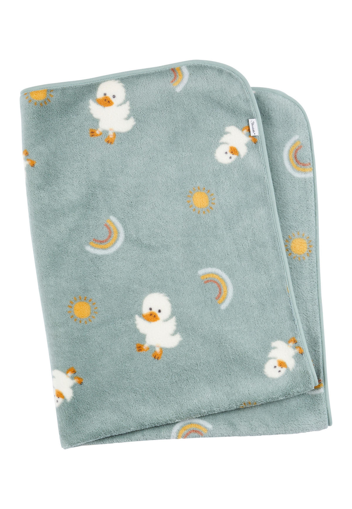 SCHMUSEDECKE EDDA   - Grün, Basics, Textil (100/75/1cm) - Sterntaler