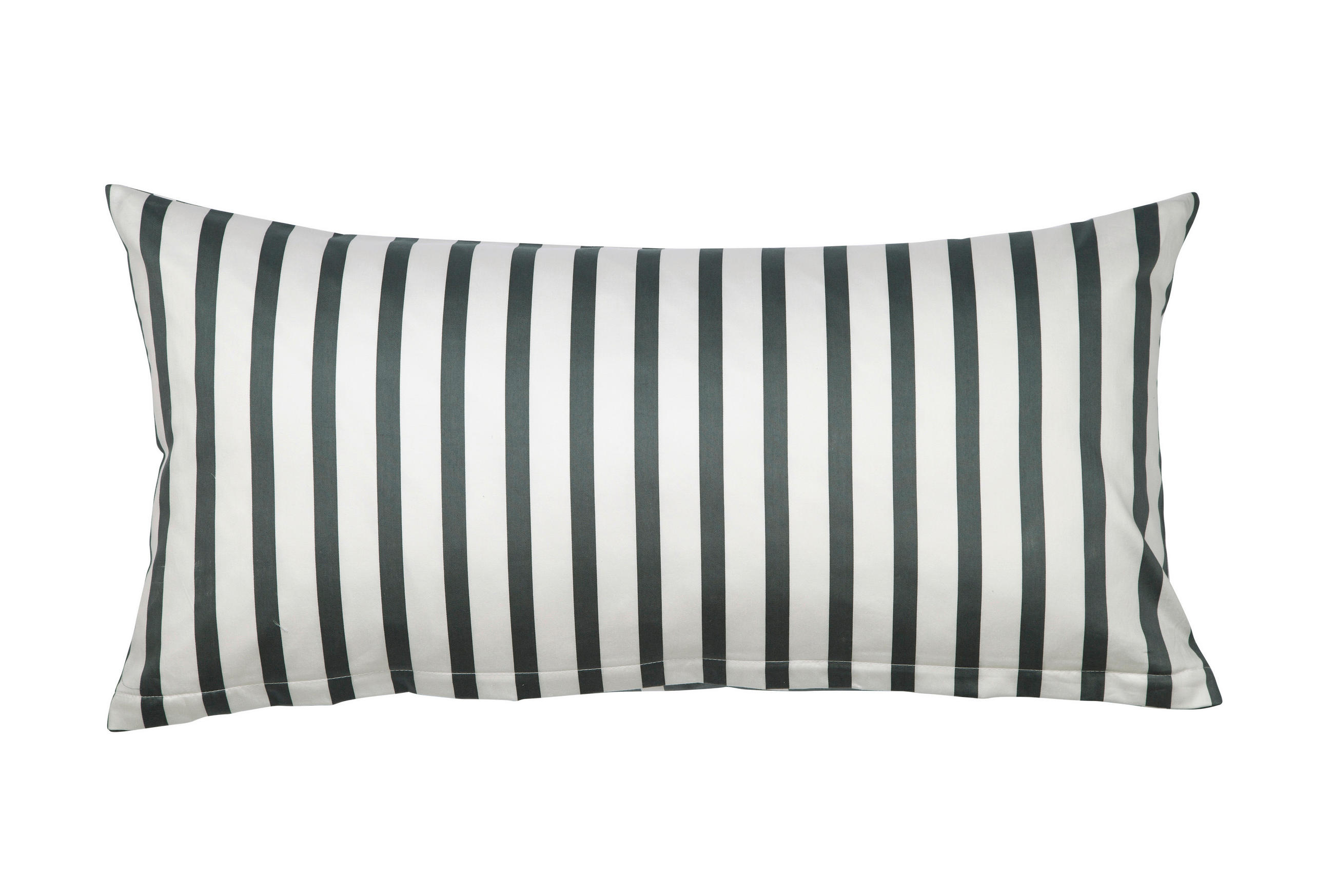 KISSENHÜLLE GENTANO 40/80 cm - Anthrazit/Weiß, Design, Textil (40/80cm) - Janine