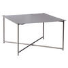 COUCHTISCH 70/70/42 cm quadratisch Taupe  - Taupe/Anthrazit, Design, Metall (70/70/42cm) - Xora