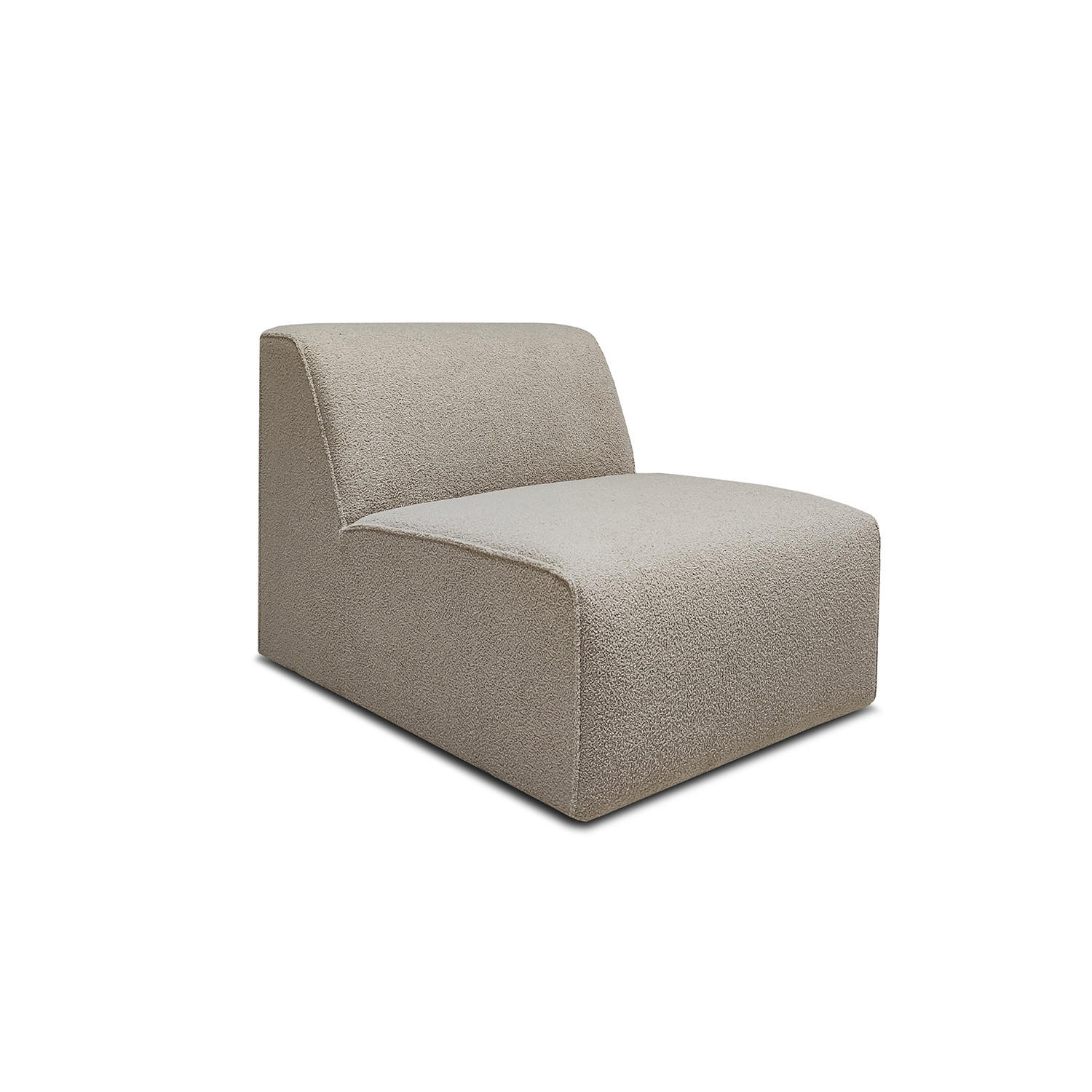 SOFFMODUL i teddy tyg beige  - beige/svart, Klassisk, metall/trä (76/70/96cm) - Niels Andersson