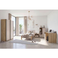 JUGENDZIMMER - Kaschmir/Eichefarben, Basics, Holzwerkstoff (90/200cm) - Milino