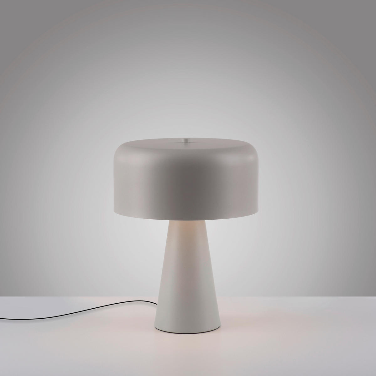 LED-TISCHLEUCHTE SW PENTO 26,5/26,5/34,5 cm   - Sandfarben/Schwarz, Design, Glas/Kunststoff (26,5/26,5/34,5cm) - Schöner Wohnen