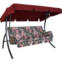 HOLLYWOODSCHAUKEL 210/160/145 cm  - Dunkelgrün/Dunkelgrau, Basics, Kunststoff/Textil (210/160/145cm) - Boxxx